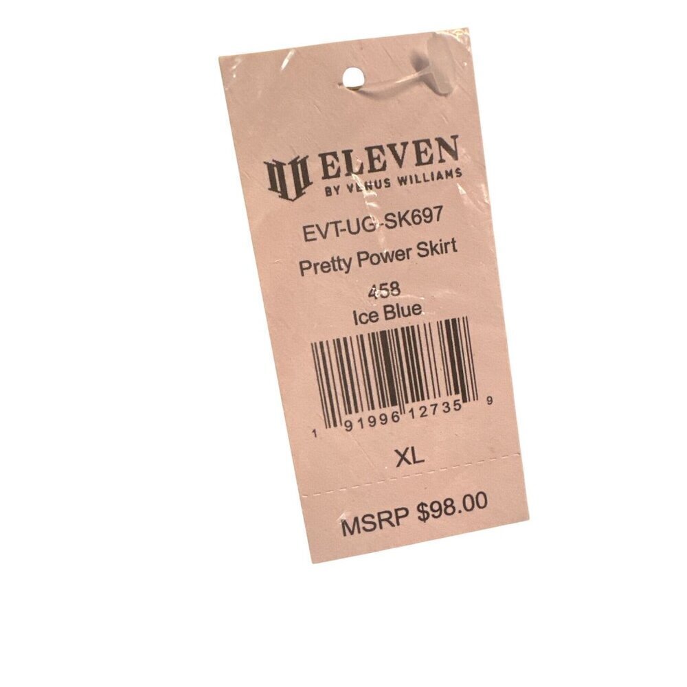 Eleven By Venus Williams Pretty Power Skirt Ice Blue Ribbed Womens Activewear XL - Picture 5 of 7